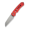 Civivi Pragma Prime Red Aluminum, Stonewashed 14C28N Folding Knife (C24067-2)