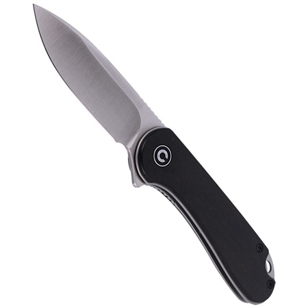 CIVIVI Elementum Flipper Knife Black Ebony Wood, Satin Finish (C907D)