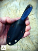 Brisa Necker 70 Scandi knife - Black Micarta - Kydex scabbard