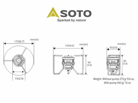 SOTO StormBreaker OD-1STRC multi-fuel stove