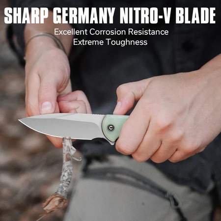 Civivi Primitrox Natural G10 Folding Knife, Satin Nitro-V (C23005A-1)