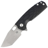 FOX Core Tanto Black FRN, Acid Stone Washed N690Co Folding Knife by Jesper Voxnæs (FX-612 BS)