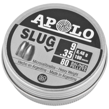 Apolo Slug 100 9 mm shotgun shell, 80 rounds. 6.48g/100.0gr (19308)