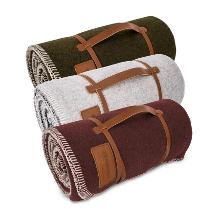 Sheep's Wool Blanket 150x200cm Petromax Dark Red