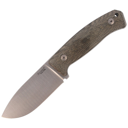 LionSteel Bushcraft Green Canvas / Satin Blade knife (M2M CVG)