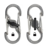 Nite Ize - S-Biner MicroLock Carabiner - Black - 2Pack - LSBM-01-2R3