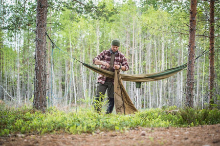 Poncho - Swagman Roll - Helikon - Taiga Green