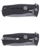 LionSteel SR22A Aluminum Black / Satin Blade Folding Knife (SR22A BS)