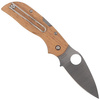 Spyderco Chaparral Bird Maple Plain Folding Knife (C152WDP)