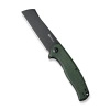 Sencut Traxler Green Canvas Micarta Folding Knife, Black Stonewashed 9Cr18MoV (S20057C-4)