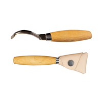 MORAKNIV - Mora Hook Knife 163 Double Edge (S) with leather scabbard