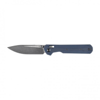 KNIVESPL - The First Sandvik 14C28N folding knife, blue G10, Stonewashed/Satin