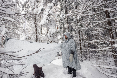 Camping sheet - Tarp 3x3 - DD Hammocks - Winter MC