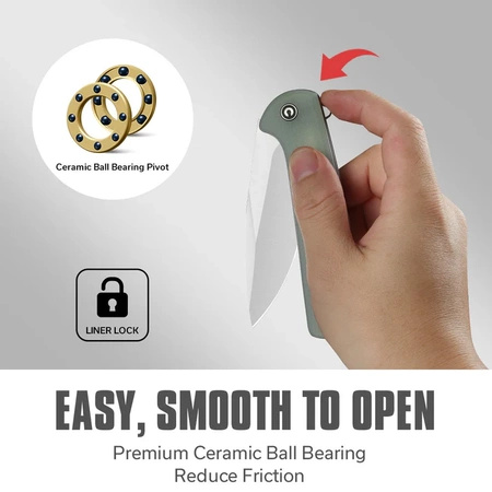 Civivi Primitrox Natural G10 Folding Knife, Satin Nitro-V (C23005A-1)