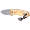 LionSteel Bushcraft Olive Wood knife, Satin Blade (M1 UL)