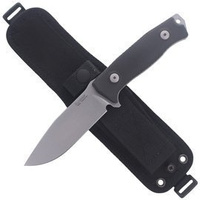 LionSteel G10 Black / Satin Blade knife (M5 G10)