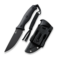 Civivi Stormridge Black G10, Black Stonewashed Nitro-V knife (C23041-1)