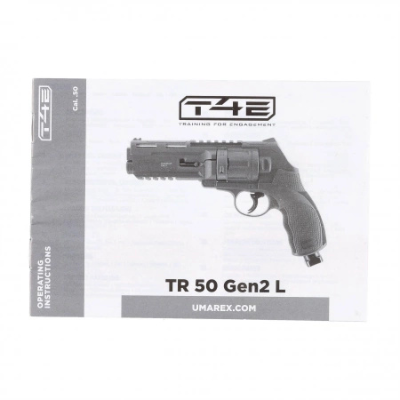 T4E TR 50L Gen 2 caliber rubber bullet revolver. .50 CO2