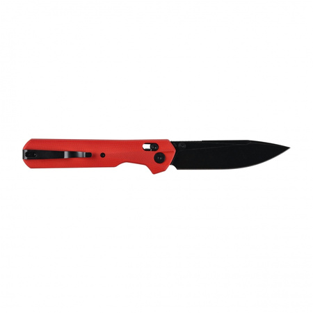 KNIVESPL - The First Sandvik 14C28N folding knife, red G10, black PVD coating
