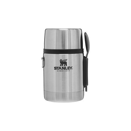 Stanley ADVENTURE 0.53L- silver dinner thermos with cutlery 