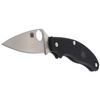 Spyderco UK Penknife FRN Black Leaf Shape Plain Folding Knife - C94PBK