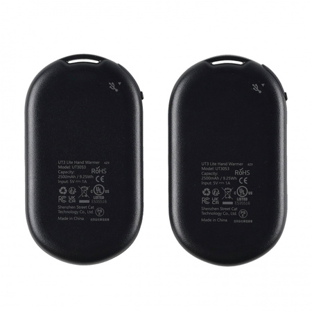 Ocoopa - UT3 Lite electronic hand warmer black with flowers