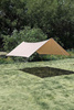 CanvasCamp - Poly-cotton square camping tarp - 3.8 m