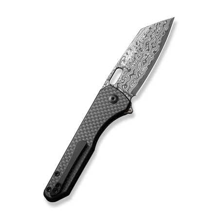 Civivi Nugz Black G10 folding knife, Damascus by Matthew Wehrwein (C23060-DS1)