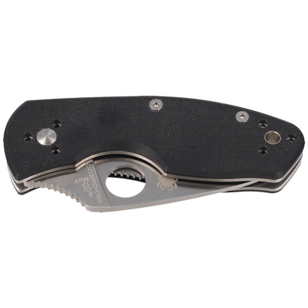 Spyderco Ambitious G-10 Black Plain Folding Knife - C148GP