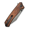 Civivi Tacticorix Guibourtia Wood Folding Knife, Damascus (C23055-DS1)
