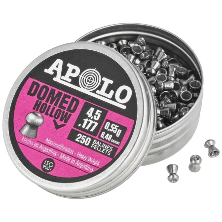 Apolo Domed Hollow 4.5 mm shot, 250 rounds. 0.55g/8.48gr (19202)