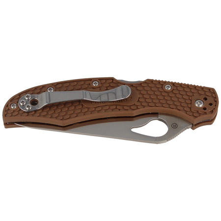 Spyderco Byrd Cara Cara 2 FRN Brown Plain Folding Knife - BY03PBN2