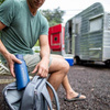 LifeStraw® GO Stainless Steel 2-stage filtration water filter - Medium Blue