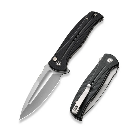 Civivi Incindie Folding Knife Incindie Black G10, Stonewashed (C23053-3)