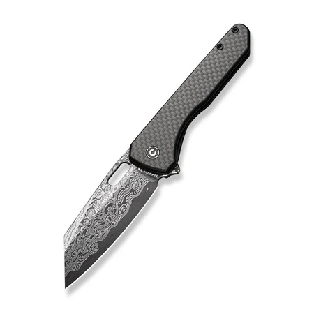Civivi Nugz Black G10 folding knife, Damascus by Matthew Wehrwein (C23060-DS1)