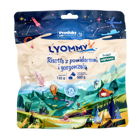 Lyommy - Freeze-dried food Risotto with tomatoes and gorgonzola 500 g