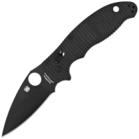 Spyderco Manix 2 SALT Black G10, Black DLC MagnaCut folding knife by Eric Glesser (C101GMCBKP2)