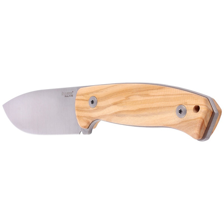 LionSteel Bushcraft Olive Wood knife, Satin Blade M390 (M2M UL)