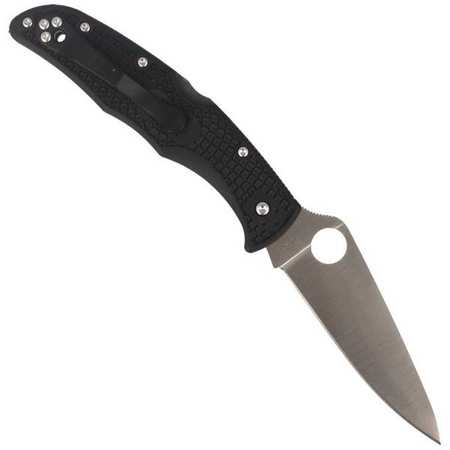 Spyderco Endura 4 FRN Black Flat Ground Plain Folding Knife (C10FPBK)