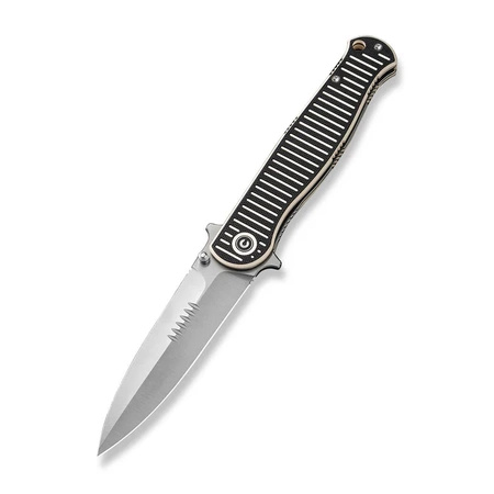Civivi RS71 Ivory/Black G10 folding knife, Satin Nitro-V by Robert Saniscalchi (C23025-1)