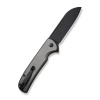 Civivi Chevalier II Gray Aluminum, Black Stonewashed 14C28N Folding Knife (C20022B-3)