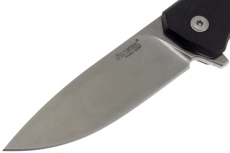 LionSteel T folding knife.R.E. G10 Black / Stone Washed Blade (TRE GBK)