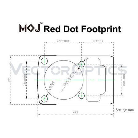 Vector Optics - Frenzy 1x22x26 MOS open collimator - MRS - SCRD-M36