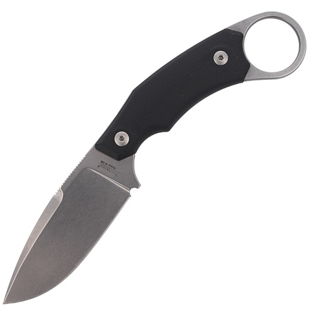 LionSteel H2 Karambit G10 Black, Stone Washed Blade (H2 GBK) knife