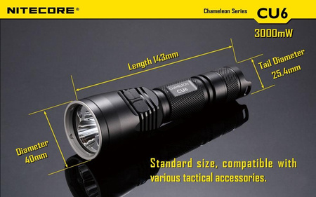 Nitecore CU6 Chameleon Flashlight (Ultraviolet) 440 lumens