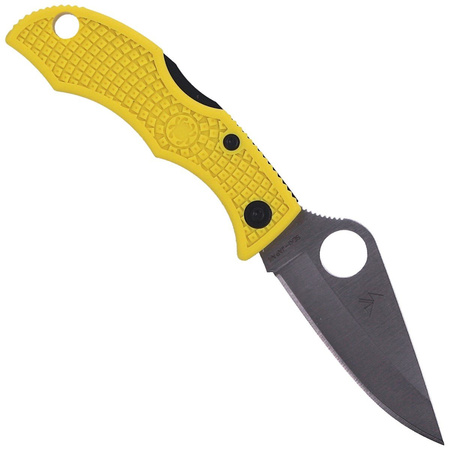 Spyderco Ladybug 3 Salt FRN Yellow Plain Folding Knife (LYLP3)