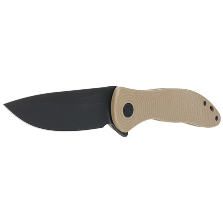 Civivi Synergy3 Tan G10 knife, Black Stonewashed Nitro-V by Jim O'Young (C20075D-2)