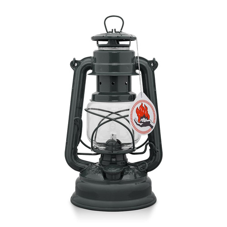 Oil lamp - Feuerhand Hurricane Lantern 276 - Anthracite Gray