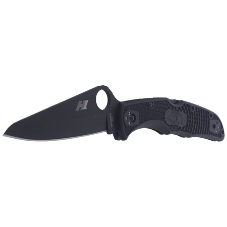 Spyderco Pacific Salt 2 Black Blade FRN Plain Folding Knife (C91PBBK2)