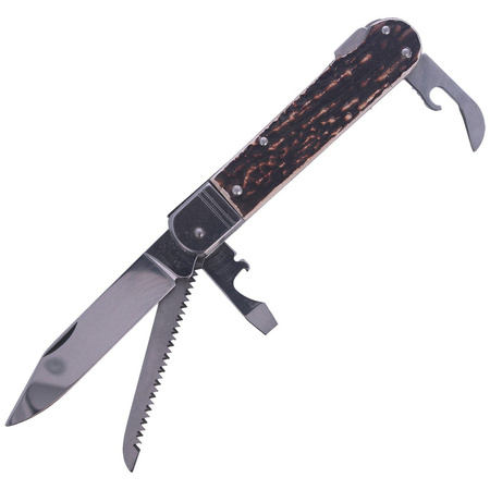 Mikov Fixir Imit folding hunting knife. Dear Stag 4 blade (232-XH-4 KP)